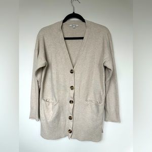 Madewell Cream Button-down Cardigan